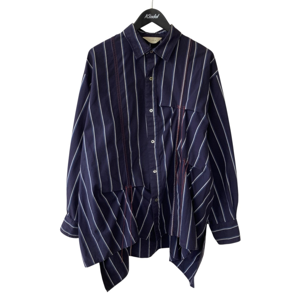 Jieda HAND STITCH STRIPE SHIRT長袖シャツjie-20w-sh02 古着・中古-1枚目のアイテム画像