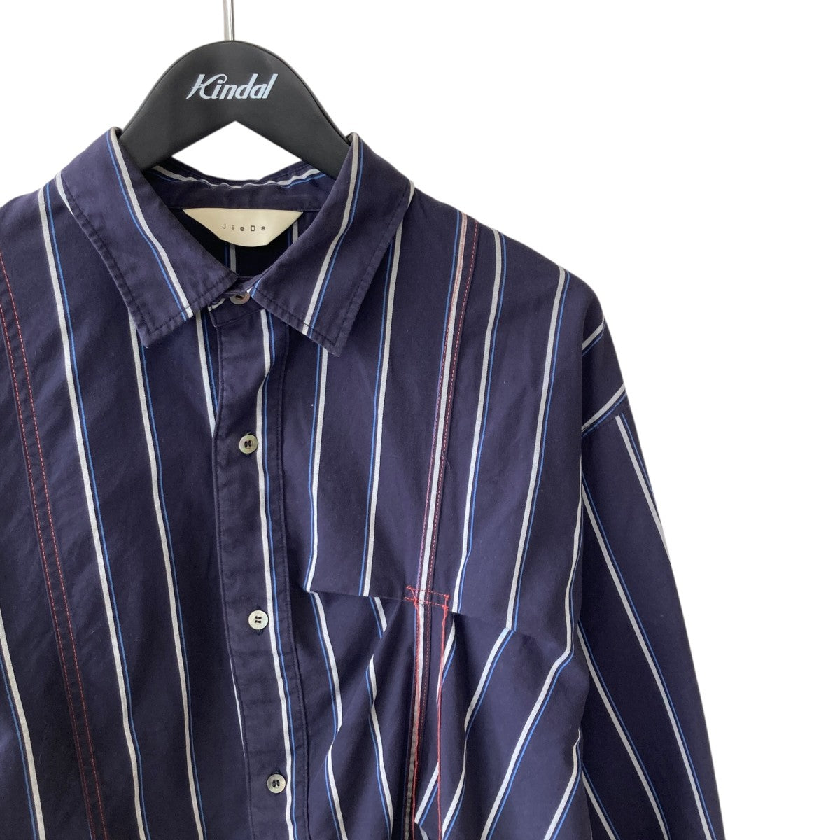 Jieda HAND STITCH STRIPE SHIRT長袖シャツjie-20w-sh02 古着・中古-3枚目のアイテム画像