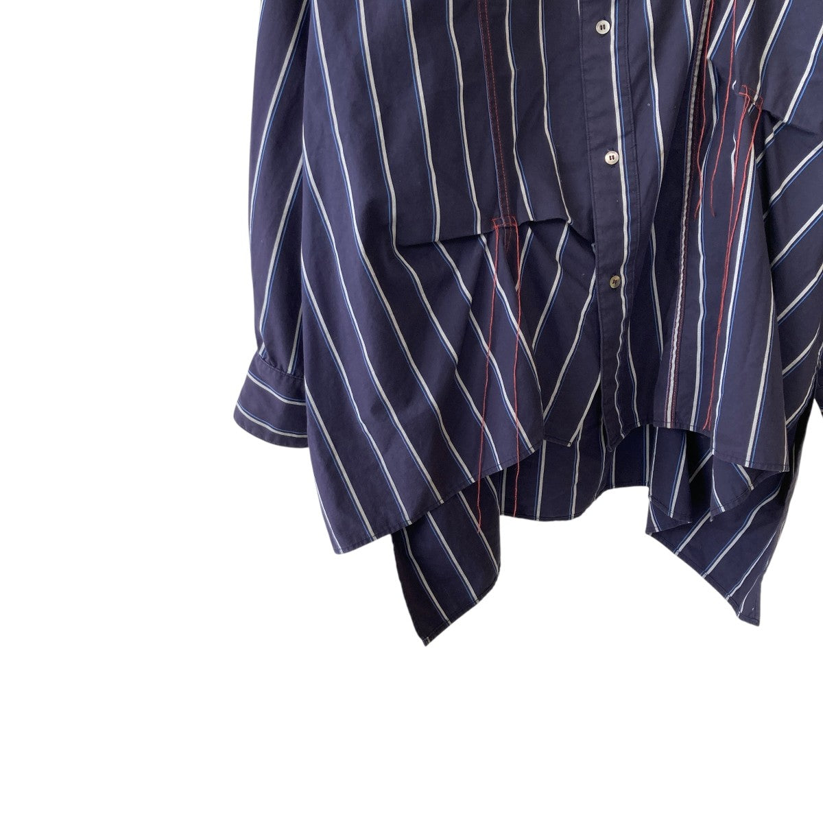 Jieda HAND STITCH STRIPE SHIRT長袖シャツjie-20w-sh02 古着・中古-4枚目のアイテム画像