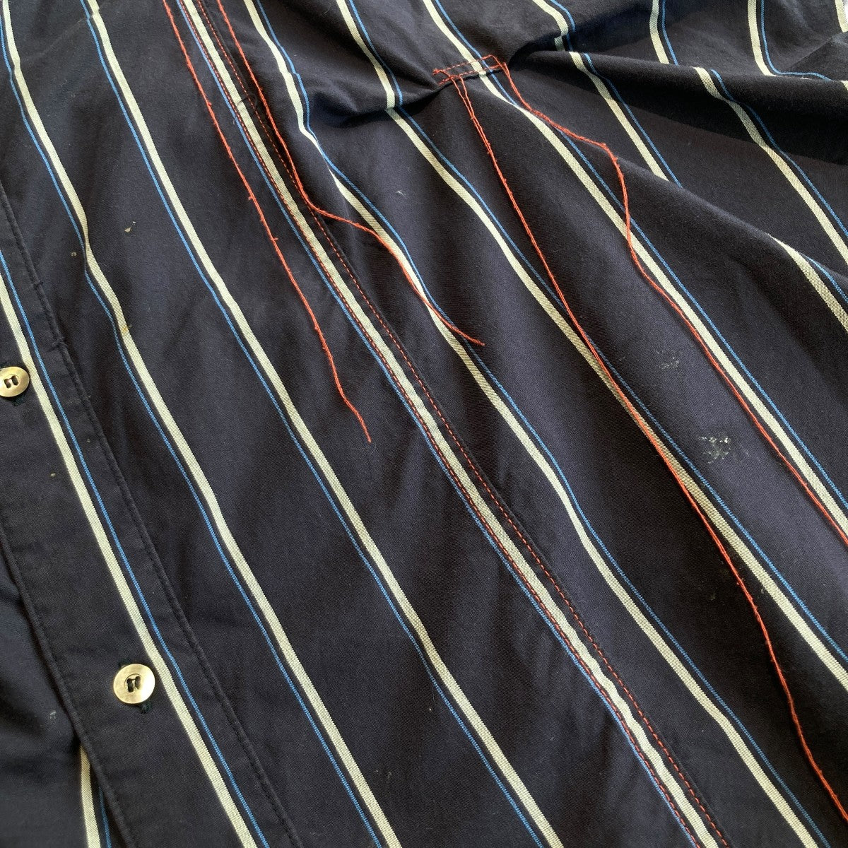 Jieda HAND STITCH STRIPE SHIRT長袖シャツjie-20w-sh02 古着・中古-8枚目のアイテム画像