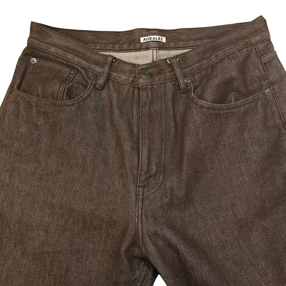 AURALEE HARD TWIST DENIM 5P PANTSデニムパンツA00P01DM 古着・中古-3枚目のアイテム画像