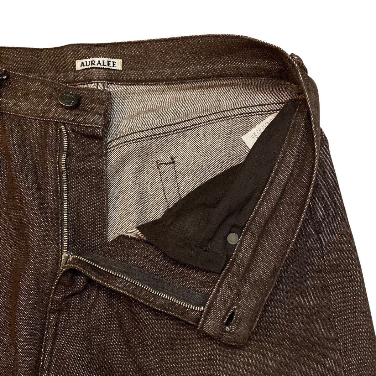 AURALEE HARD TWIST DENIM 5P PANTSデニムパンツA00P01DM 古着・中古-4枚目のアイテム画像