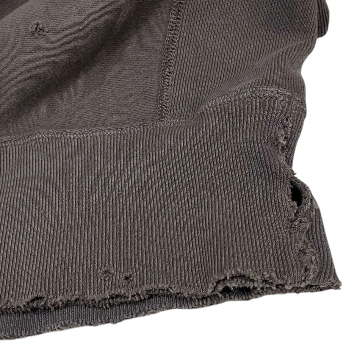 ANCELLM 23SS 加工スウェットトレーナー DYED DAMAGE SWEAT SHIRT ダイド ダメージ スウェットシャツ ANC-CT14 古着・中古-6枚目のアイテム画像