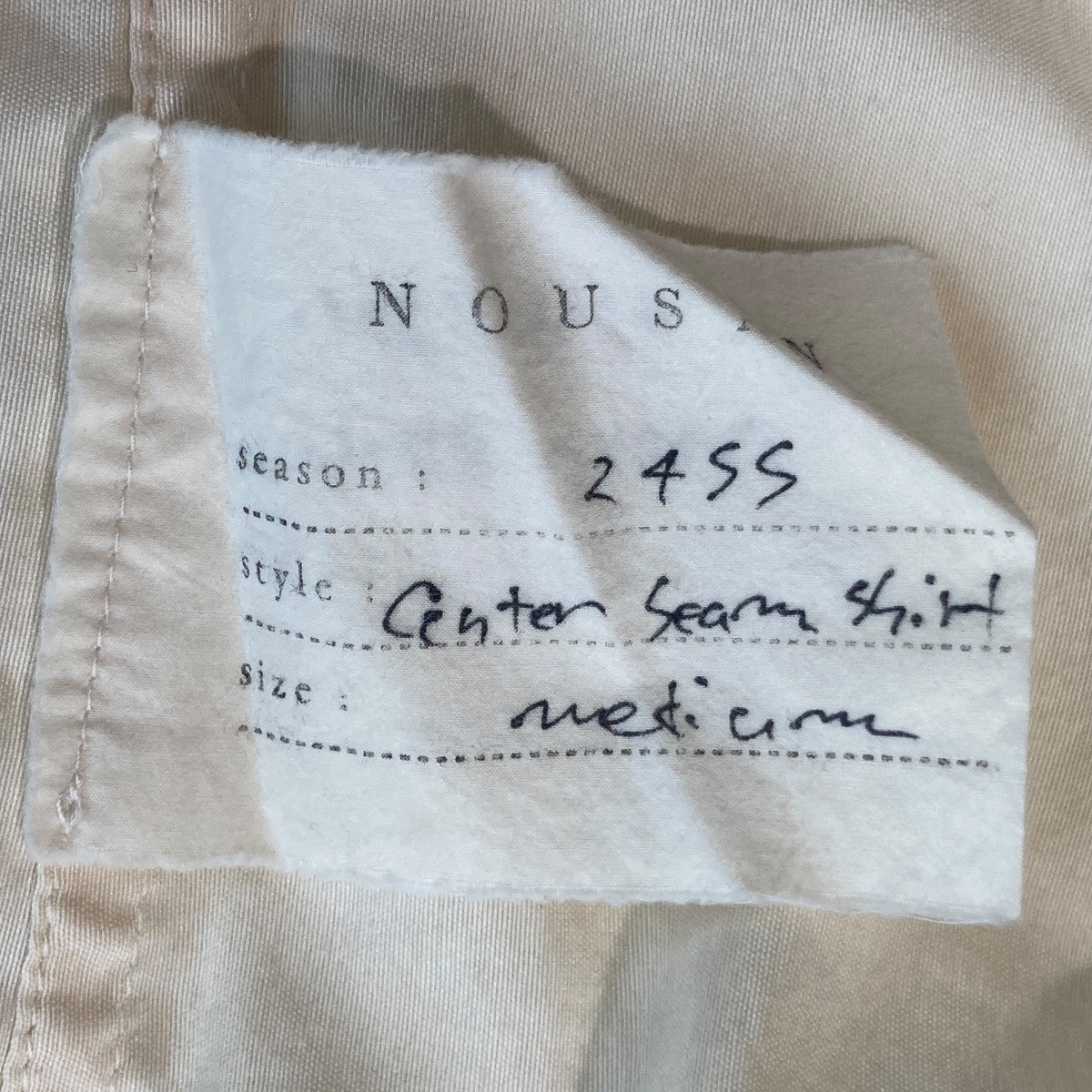 NOUSAN 24SS長袖シャツ 古着・中古-5枚目のアイテム画像