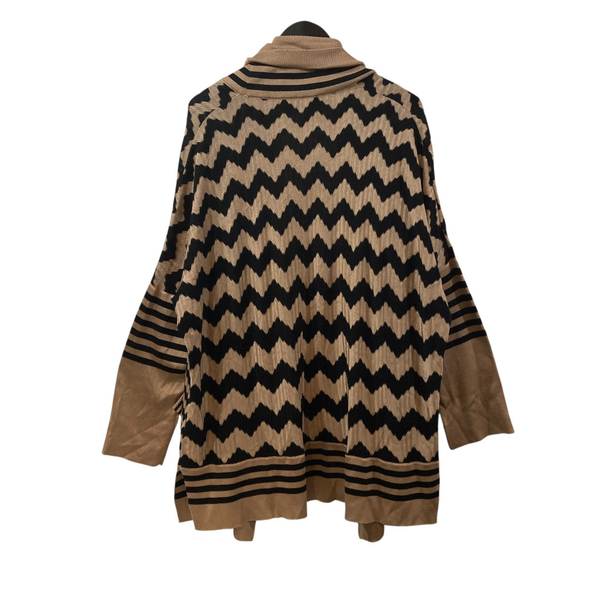 MISSONI(ミッソーニ) ボーダーカーディガン ベージュ×ブラック サイズ