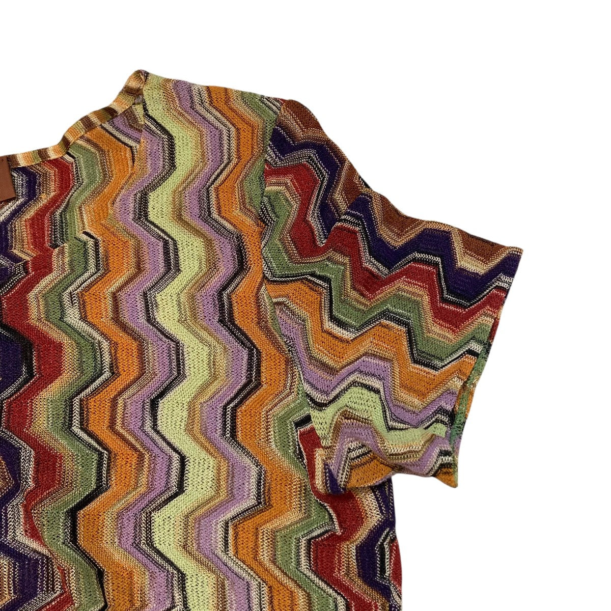 【新品未使用】MISSONI ミッソーニ 半袖 ニット MISSONI(ミッソーニ) 半袖ニット マルチカラー サイズ 44｜【公式