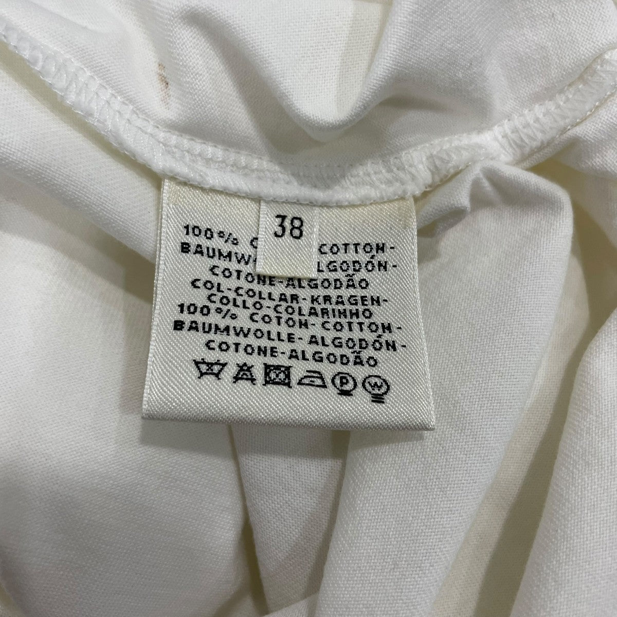 HERMES コットン シェーヌダンクル刺?ワンピース 古着・中古-8枚目のアイテム画像