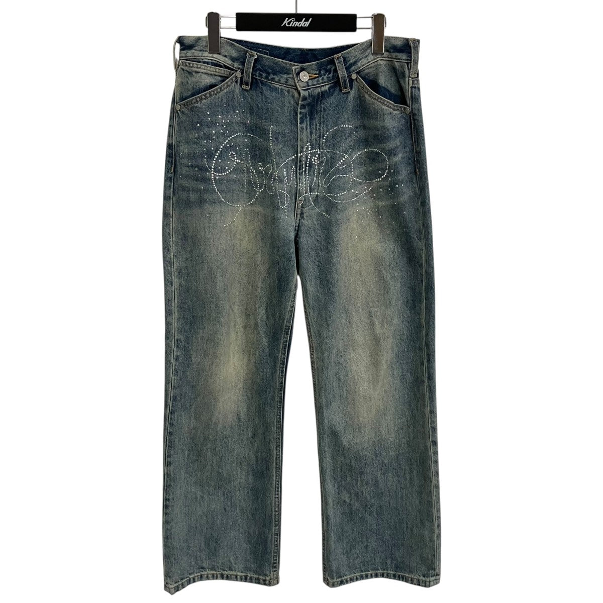BUMPY LOGO RHINESTONE DENIM PANTSデニムパンツS25SSUPA0222-NV