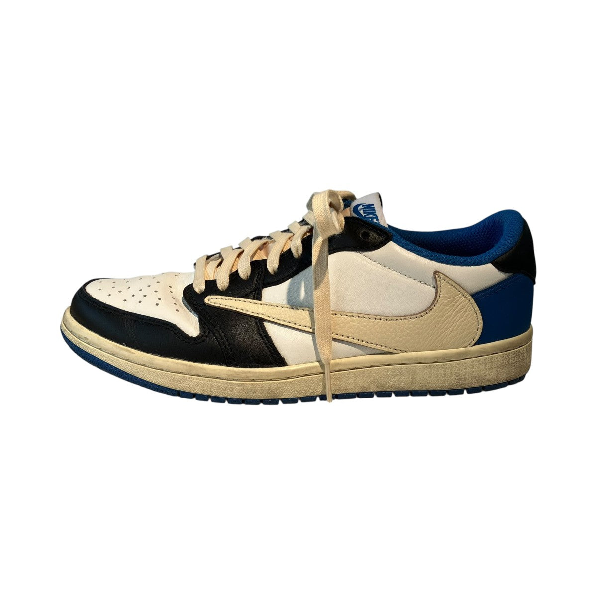 NIKE Travis Scott fragment design Air Jordan 1 Low OG SP Military BlueローカットスニーカーDM7866-140 古着・中古-2枚目のアイテム画像