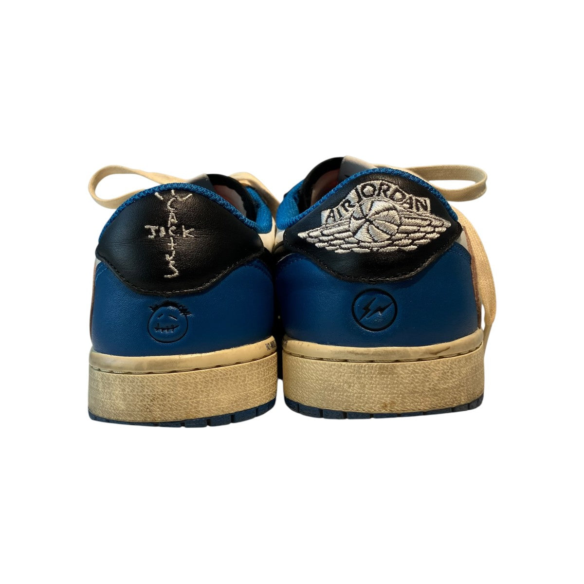 NIKE Travis Scott fragment design Air Jordan 1 Low OG SP Military BlueローカットスニーカーDM7866-140 古着・中古-4枚目のアイテム画像