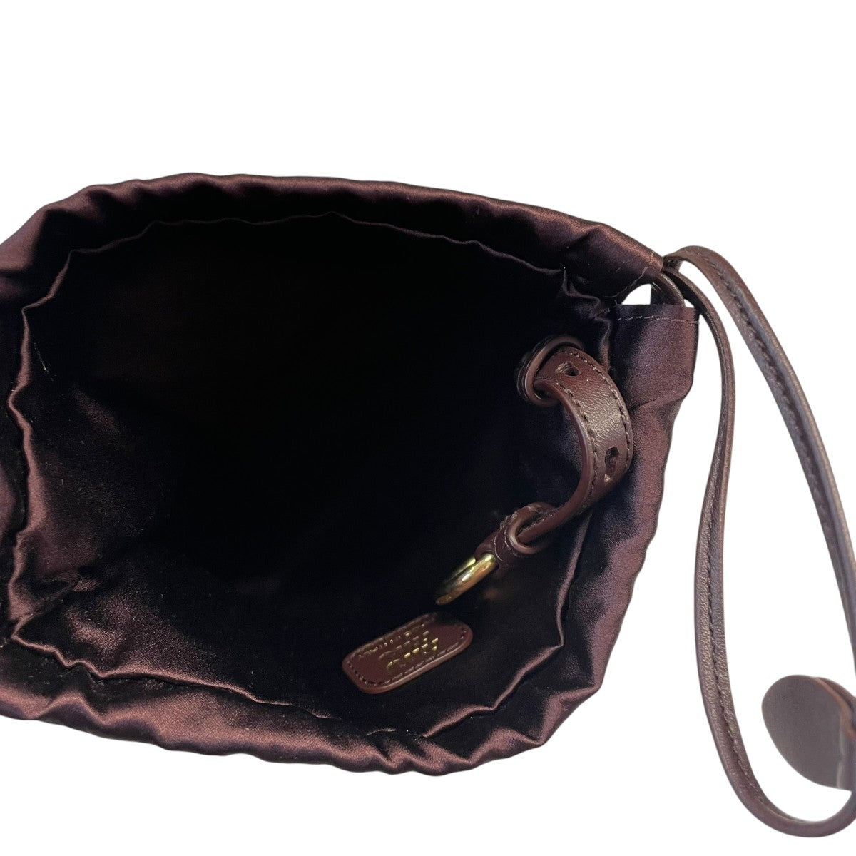 MIU MIU サテン巾着ポーチ5NG010 古着・中古-4枚目のアイテム画像