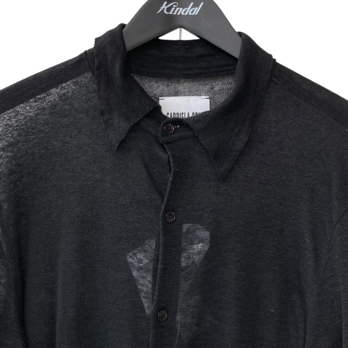 GABRIELA COLL GARMENTS 26SSNO．197 LINEN JERSSY SHIRTSリネンシャツ 古着・中古-3枚目のアイテム画像