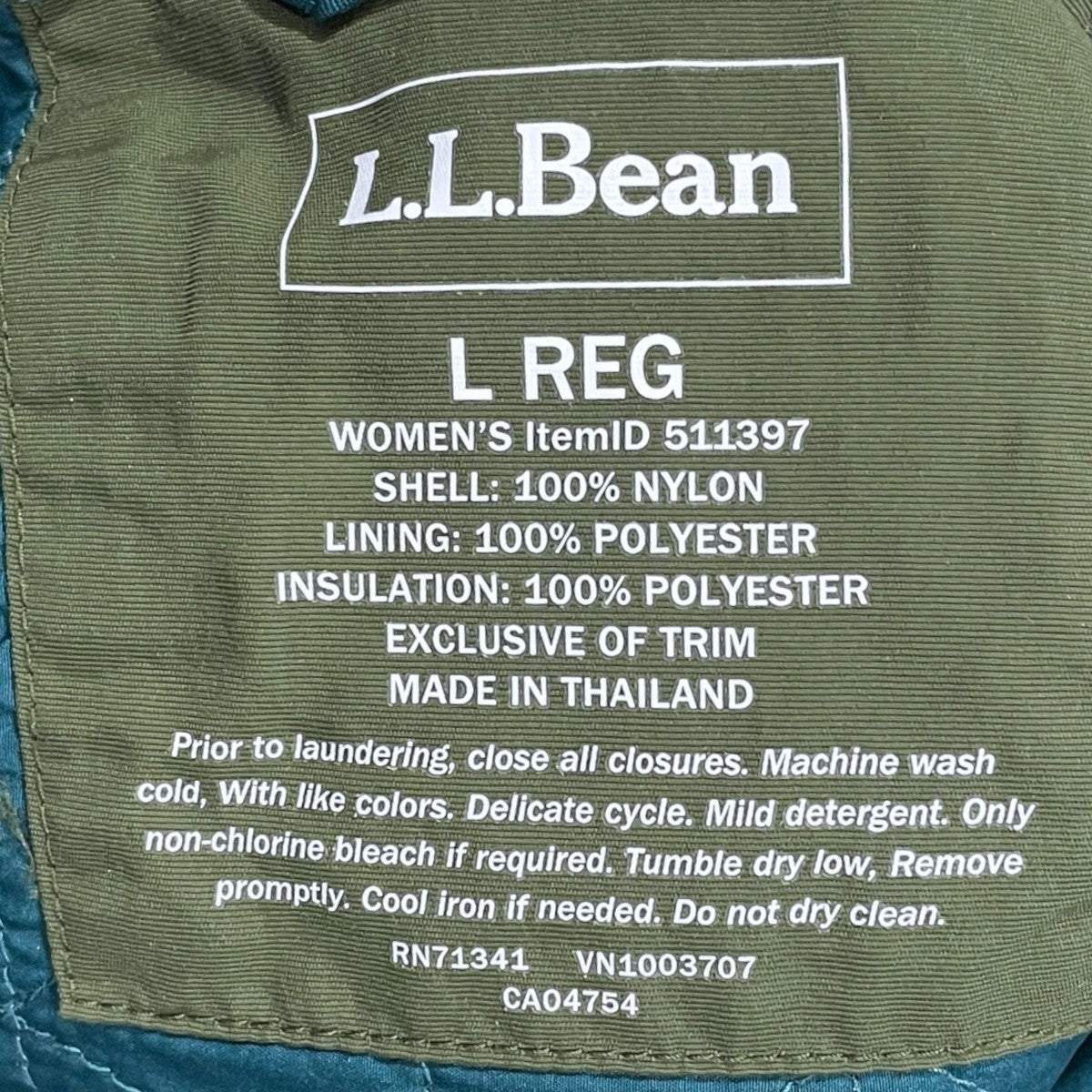 L．L．Bean アノラックパーカー Mountain Classic Insulated Anorak， Multi-Color マウンテン クラシック インサレーテッド アノラック マルチカラー 511397 古着・中古-6枚目のアイテム画像