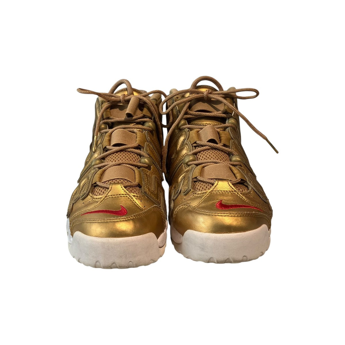 NIKE×Supreme Air More Uptempo Metallic Goldスニーカー902290-700 古着・中古-3枚目のアイテム画像