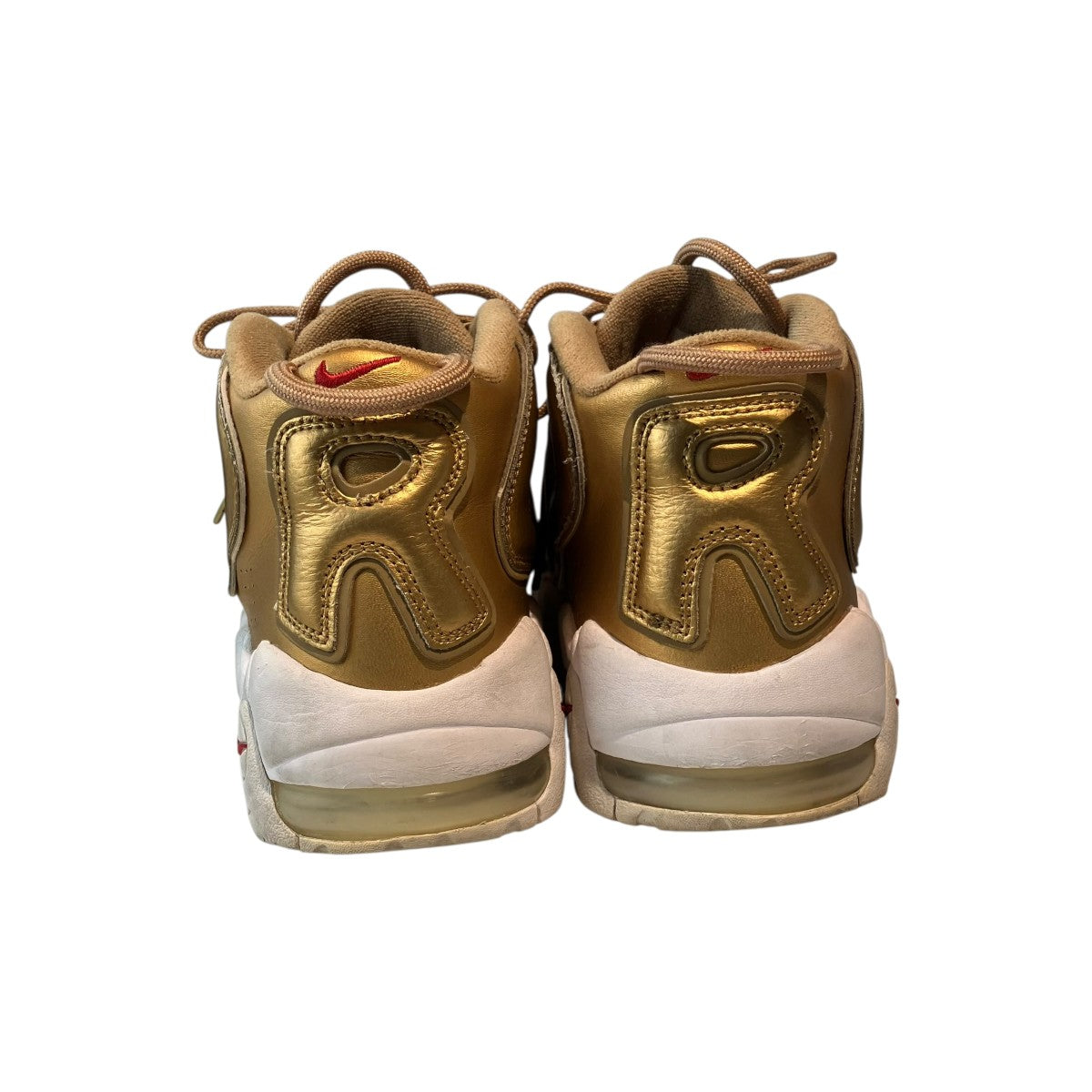 NIKE×Supreme Air More Uptempo Metallic Goldスニーカー902290-700 古着・中古-4枚目のアイテム画像