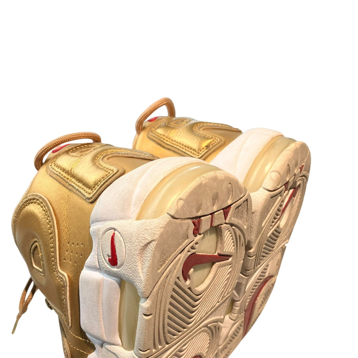 NIKE×Supreme Air More Uptempo Metallic Goldスニーカー902290-700 古着・中古-7枚目のアイテム画像
