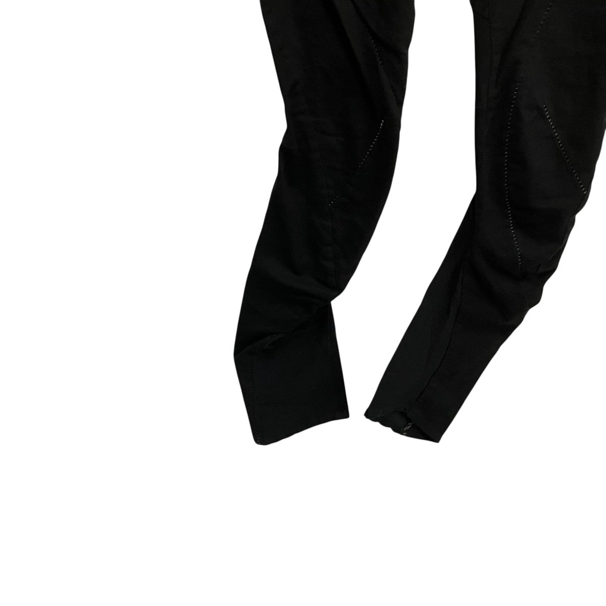 D．HYGEN D．HYGEN Patchwork Jacquard Stretch Slim Pants Black SCABパンツS7107-0225A 古着・中古-4枚目のアイテム画像