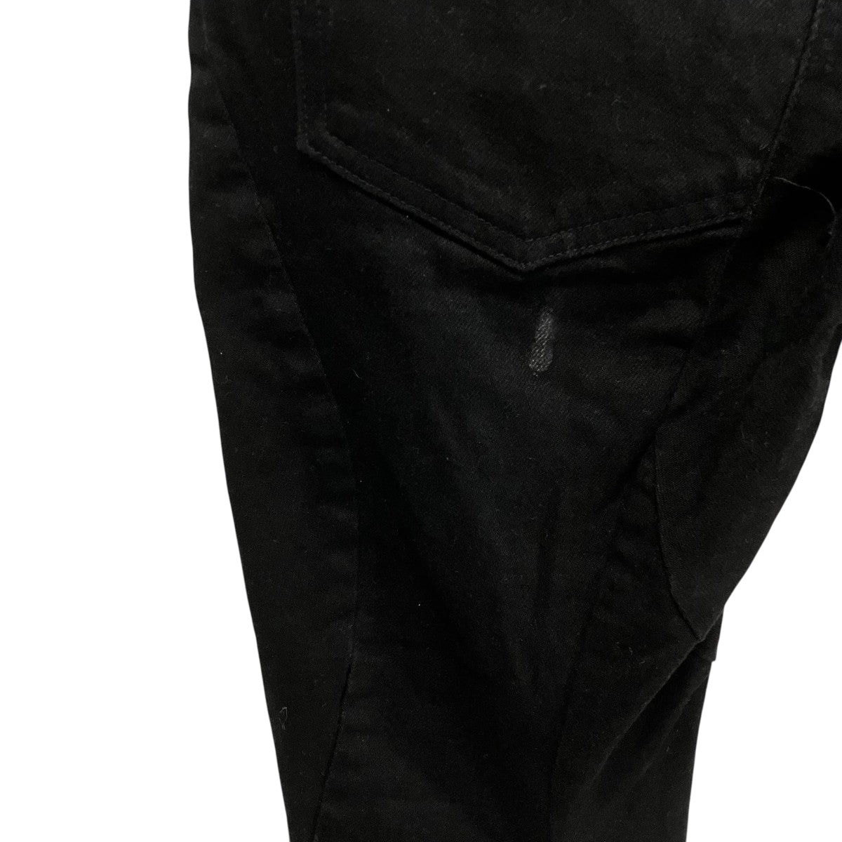 D．HYGEN D．HYGEN Patchwork Jacquard Stretch Slim Pants Black SCABパンツS7107-0225A 古着・中古-6枚目のアイテム画像