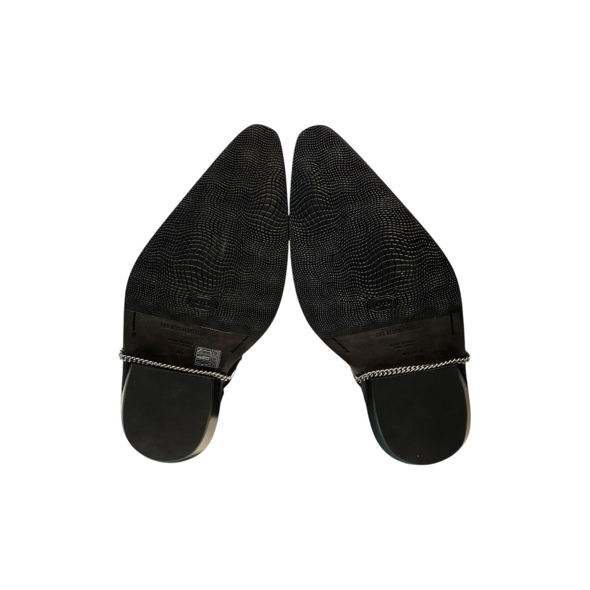 ANN DEMEULEMEESTER IEVA SANTIAGS ANKLE BOOTS WITH BELTSジョッパーブーツ2502-W-A06-LT168-099 古着・中古-5枚目のアイテム画像
