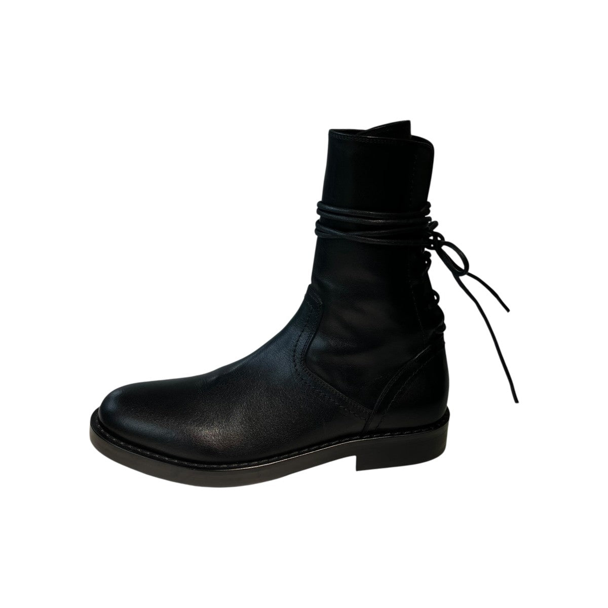 ANN DEMEULEMEESTER HEIKO LACED BACK ANKLE BOOTSブーツCO02-M-A40-LT047-099 古着・中古-2枚目のアイテム画像