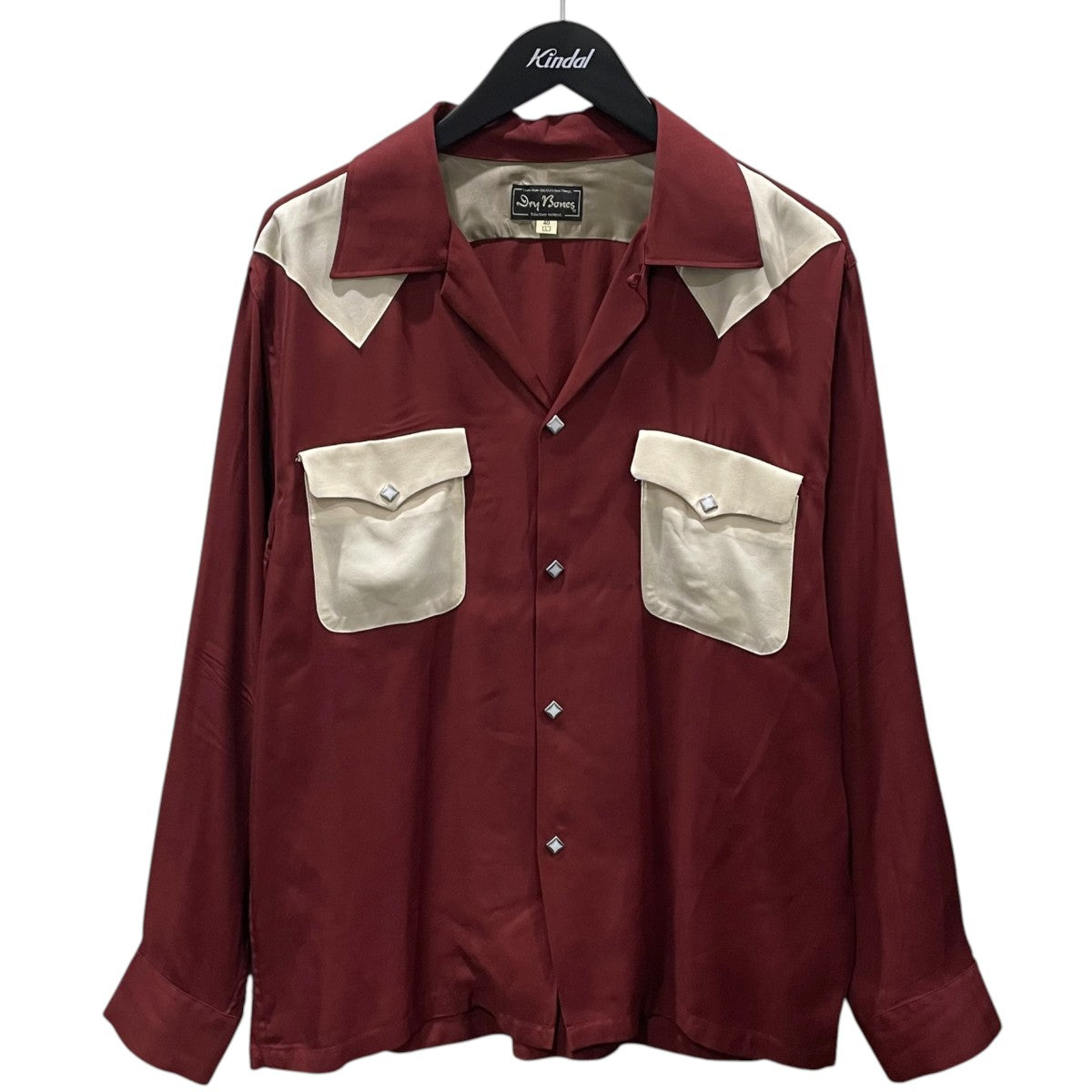 Dry bones 24AW オープンカラーシャツ Western Yoke Two Flap Open Shirt ウェスタンヨーク トゥーフラップ オープンシャツ DS-2744 古着・中古-1枚目のアイテム画像