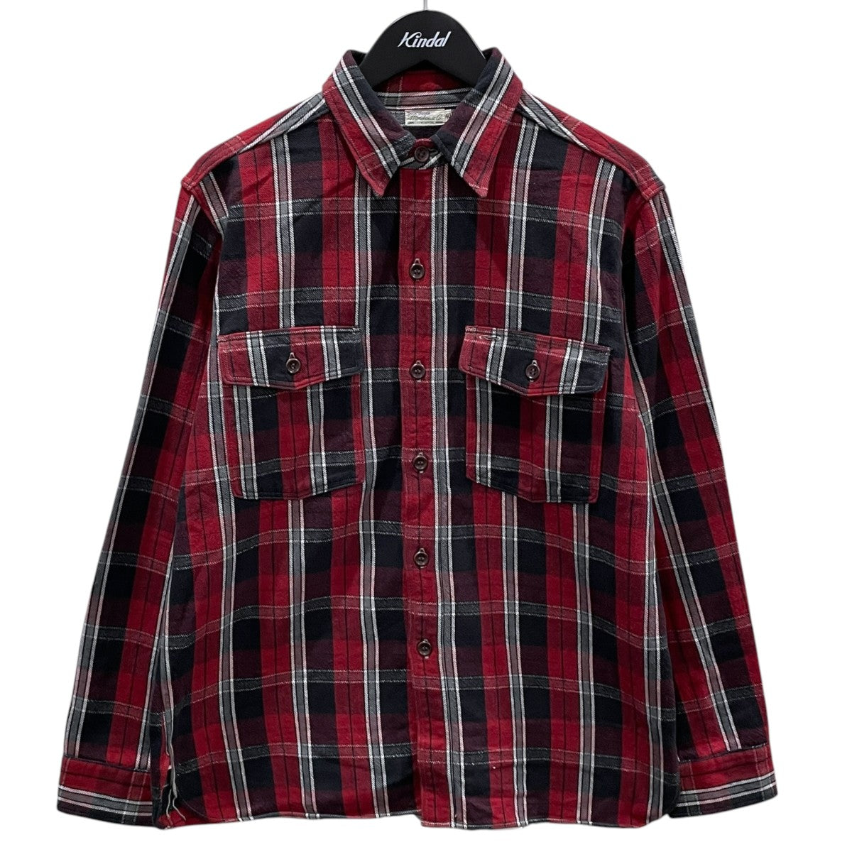 チェック柄シャツ FLANNEL SHIRTS WITH CHINSTRAP フランネルシャツ ウィズ チンストラップ 3022