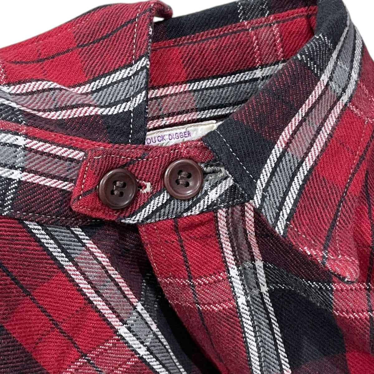 チェック柄シャツ FLANNEL SHIRTS WITH CHINSTRAP フランネルシャツ ウィズ チンストラップ 3022