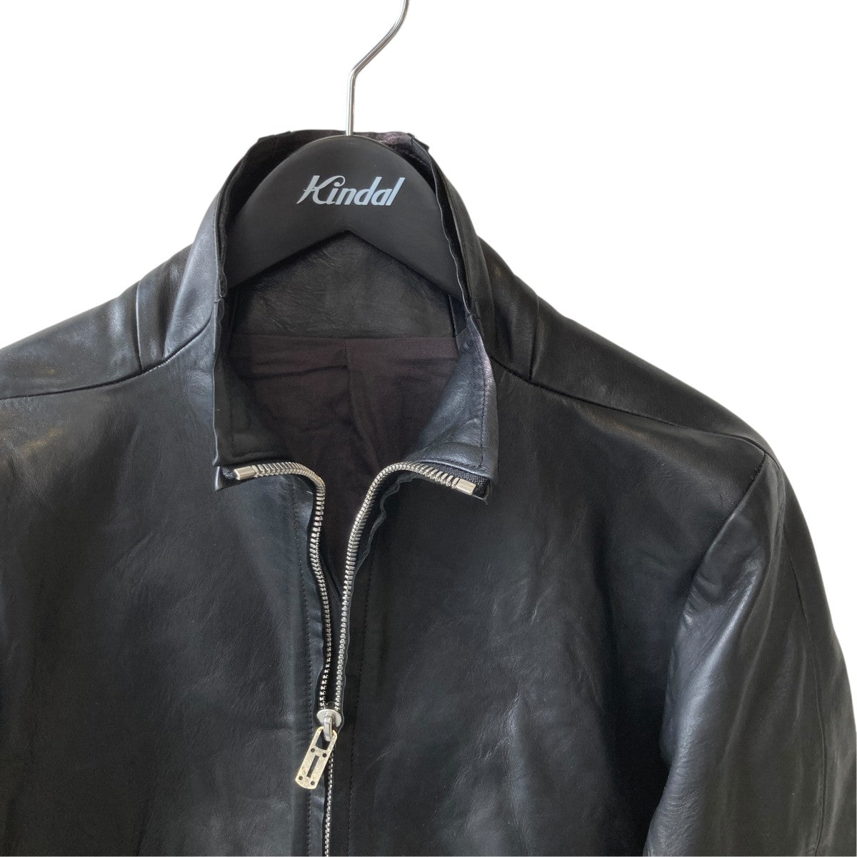High Neck Leather Jacketレザージャケットst105-0018a