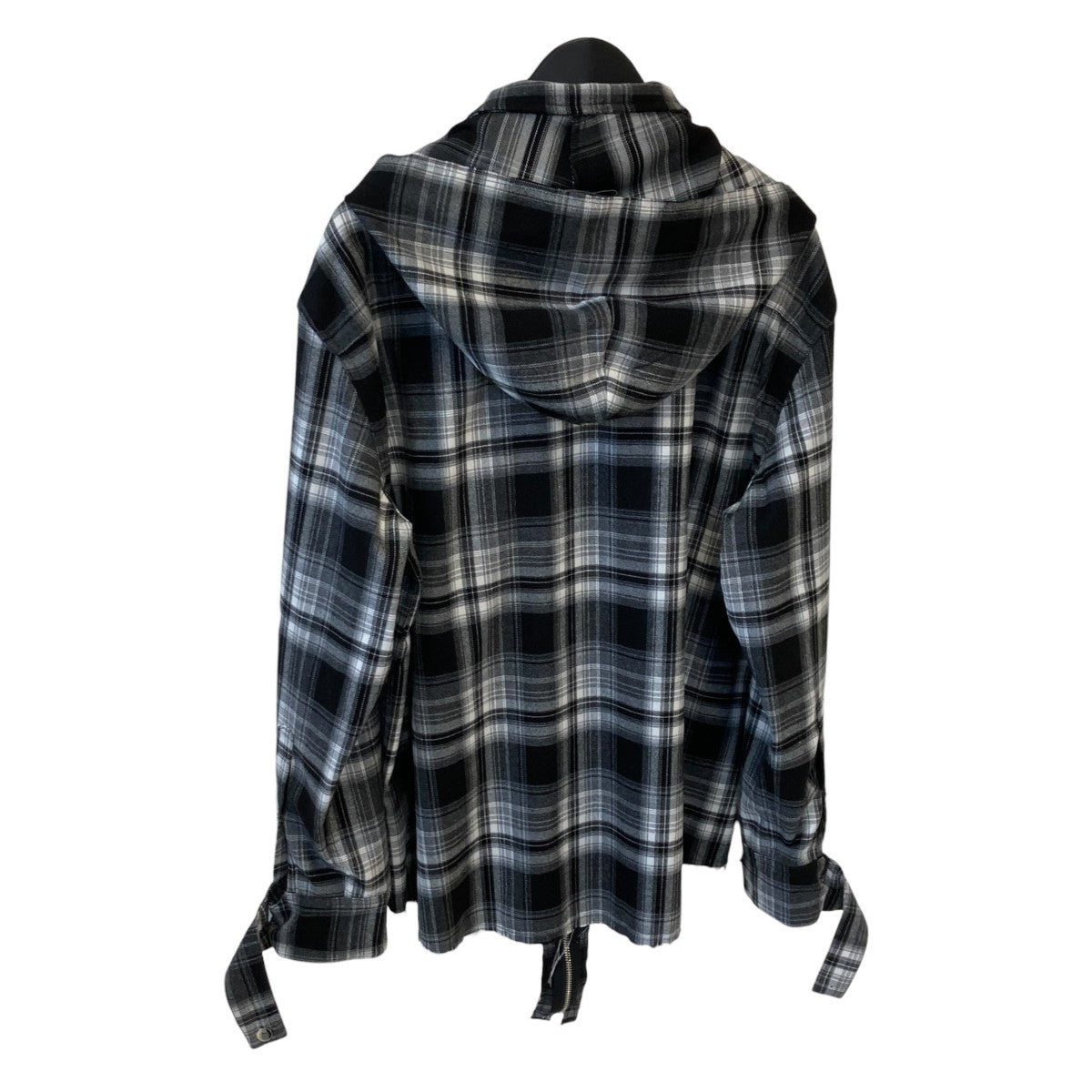 HOODED OMBRE CHECK SHIRTシャツジャケット
