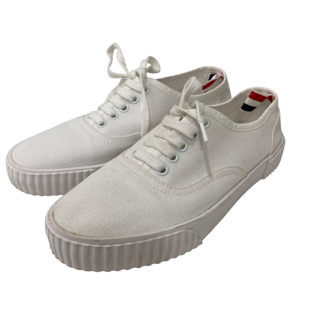 Thom Browne キャンバス ヘリテージローカットスニーカー 古着・中古-1枚目のアイテム画像