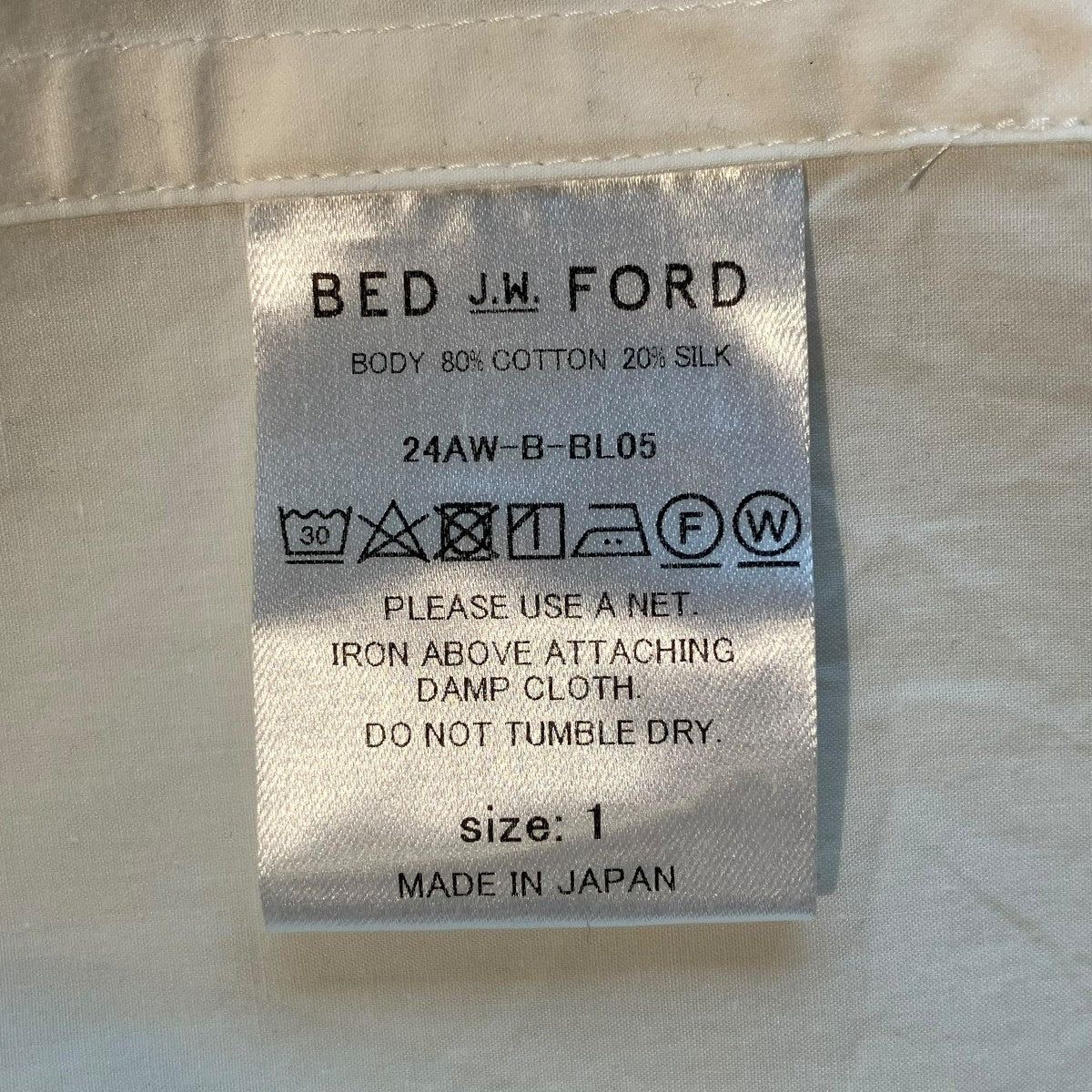 BED J．W． FORD Skipper Shirtシャツ24AW-B-BL05 古着・中古-5枚目のアイテム画像