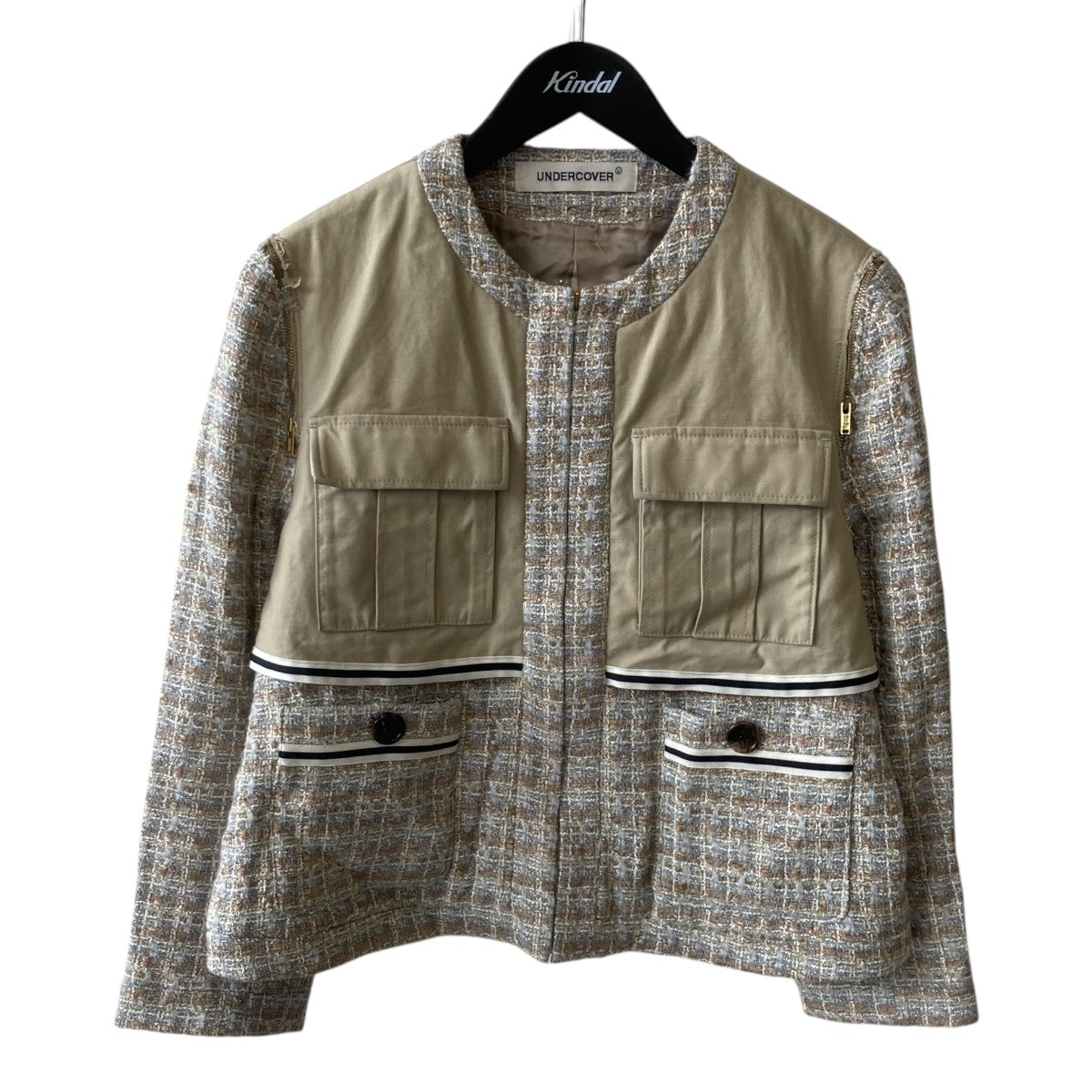 Tweed Glitter Wool Blend JacketツイードジャケットUP2E1103