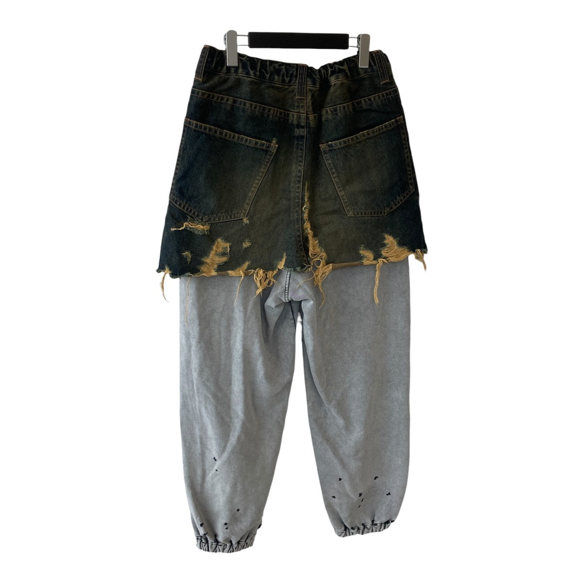 MIHARA YASUHIRO MMY WAIST LAYERED JEANSパンツA15PT023 古着・中古-2枚目のアイテム画像