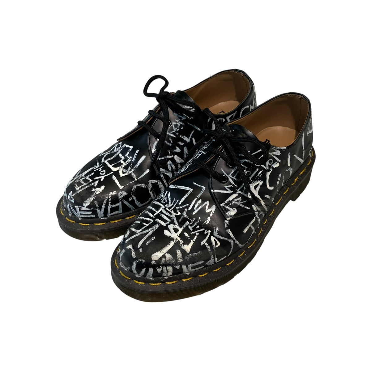 Dr．Martens×COMME des GARCONS COMME des GARCONS ハンドペイントレザーシューズ14438 古着・中古-1枚目のアイテム画像