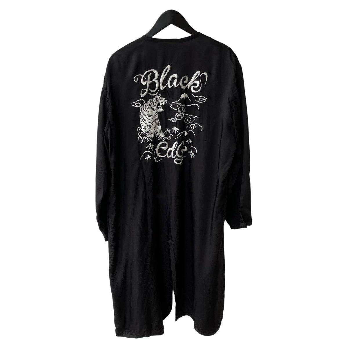 ブラックコムデギャルソン 刺繍 キュプラライナーコート BLACK COMME des GARCONS(ブラックコムデギャルソン) ロングライナー