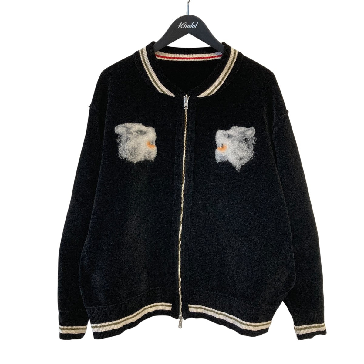 24AWNEEDLE PUNCH REVERSIBLE SKA KNITリバーシブル スカジャン24AW K-2