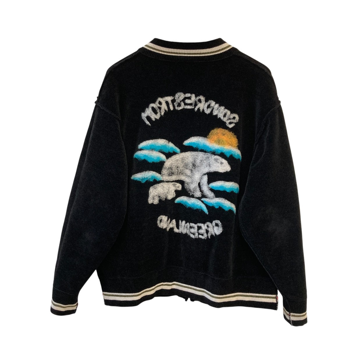 24AWNEEDLE PUNCH REVERSIBLE SKA KNITリバーシブル スカジャン24AW K-2