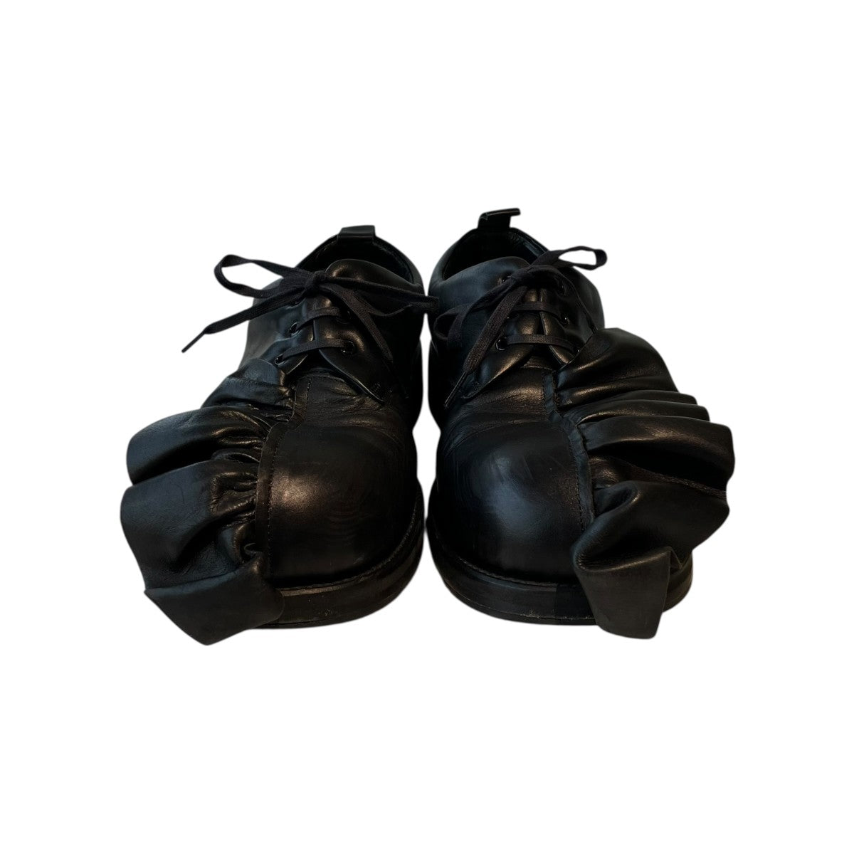 COMME des GARCONS HOMME PLUS×KIDS LOVE GAITE フリルレザーダービーシューズ 古着・中古-3枚目のアイテム画像