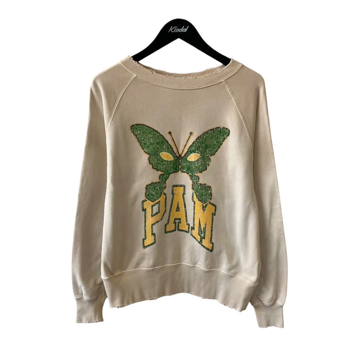 DAMEGE FLOCKY PRINT CREWNECK SWEATトレーナー11-13-0301-146