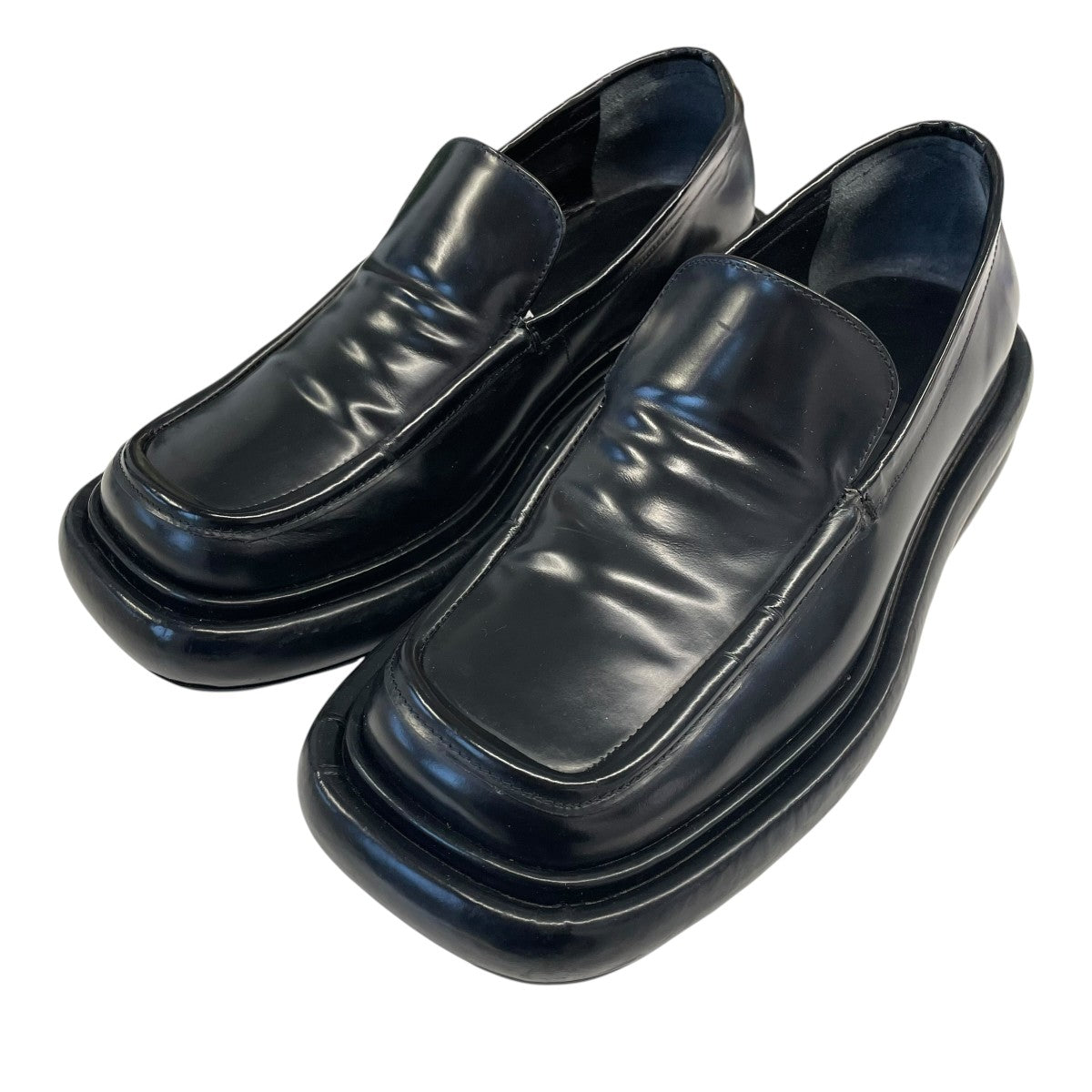 Black Stacked Loafersローファー
