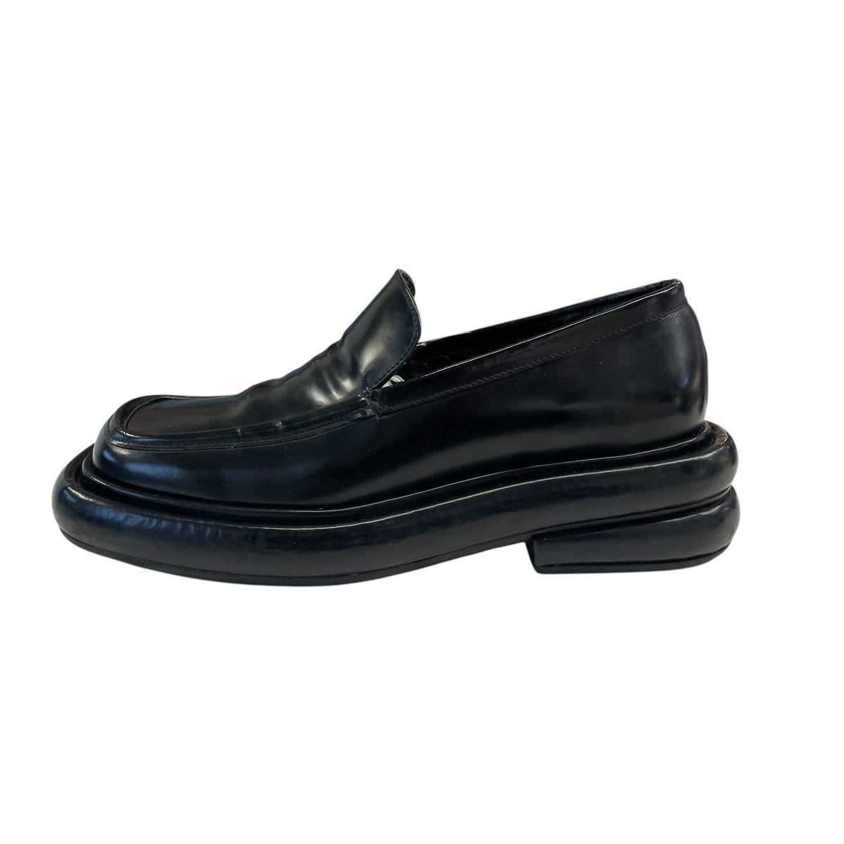 Black Stacked Loafersローファー