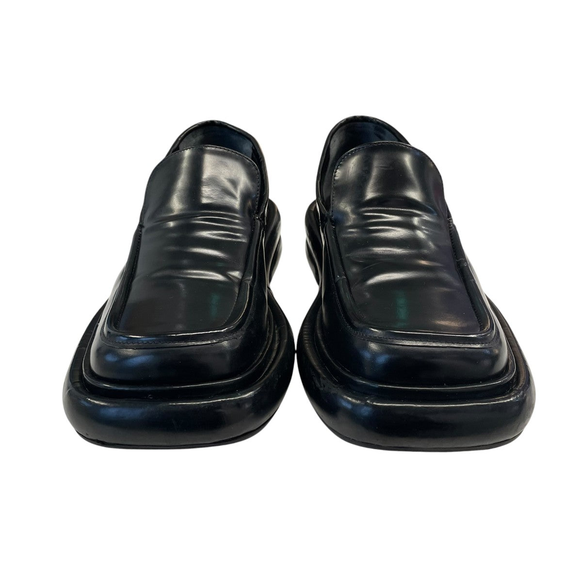 Black Stacked Loafersローファー