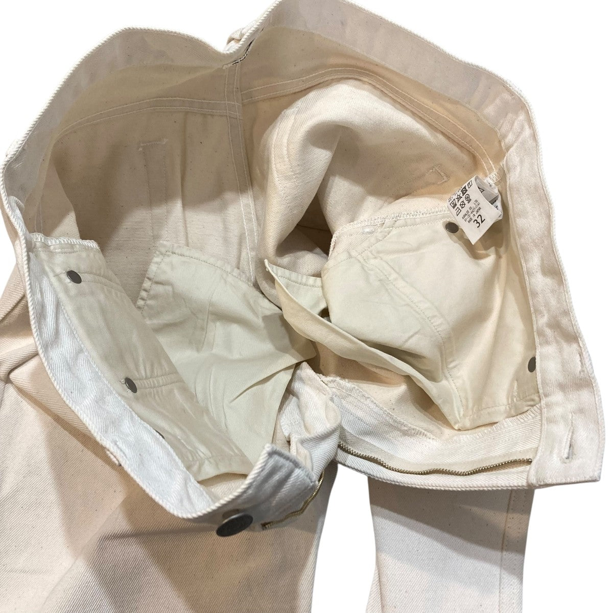 AURALEE デニムパンツA00P01DM 古着・中古-6枚目のアイテム画像