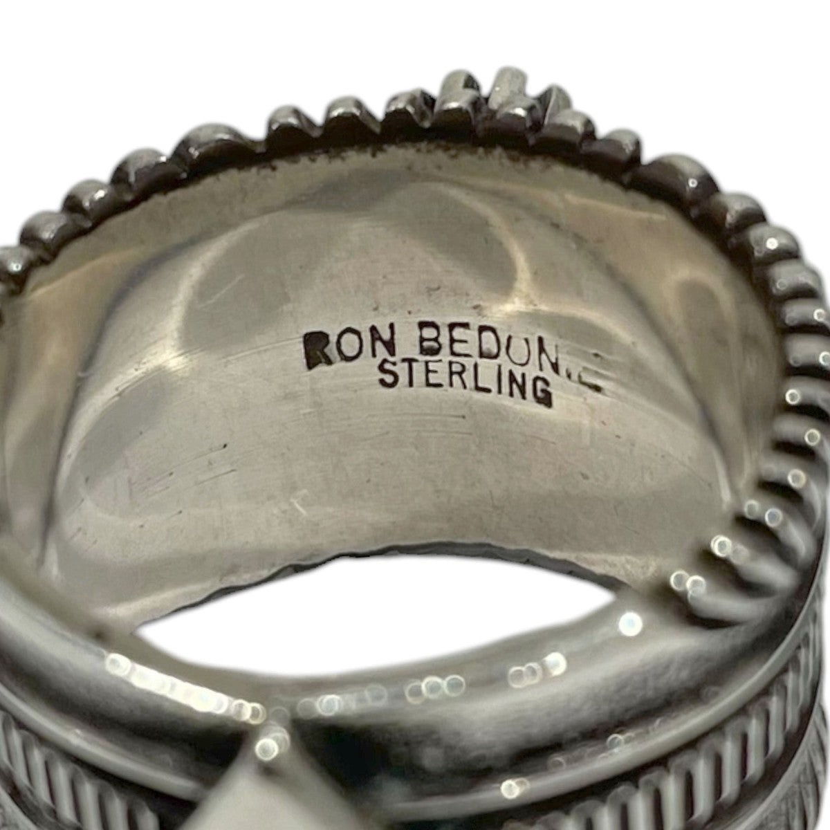 インディアンジュエリー ターコイズリング Ron Bedonie ロン ベドニー ナバホ族 古着・中古-8枚目のアイテム画像