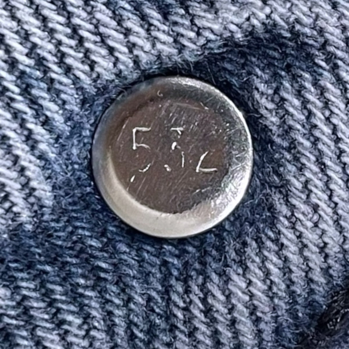 LEVI’S SILVER TAB デニムパンツ LOOSE ルーズ ボタン裏532 古着・中古-7枚目のアイテム画像
