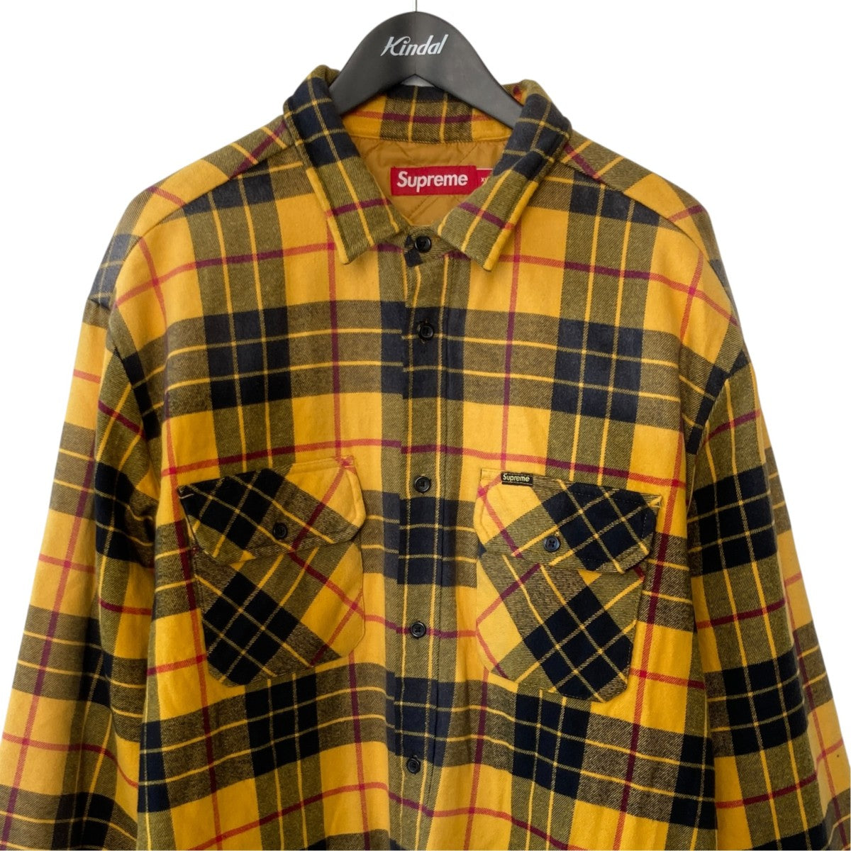 Supreme QUILTED PLAID SHIRTチェックジャケット 古着・中古-2枚目のアイテム画像