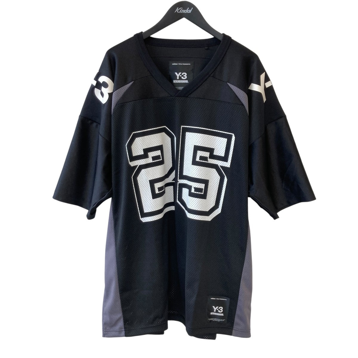 Y-3×NEIGHBORHOOD NBHD FOOTBALL JERSEYナンバリング メッシュ TシャツJW6997 古着・中古-1枚目のアイテム画像