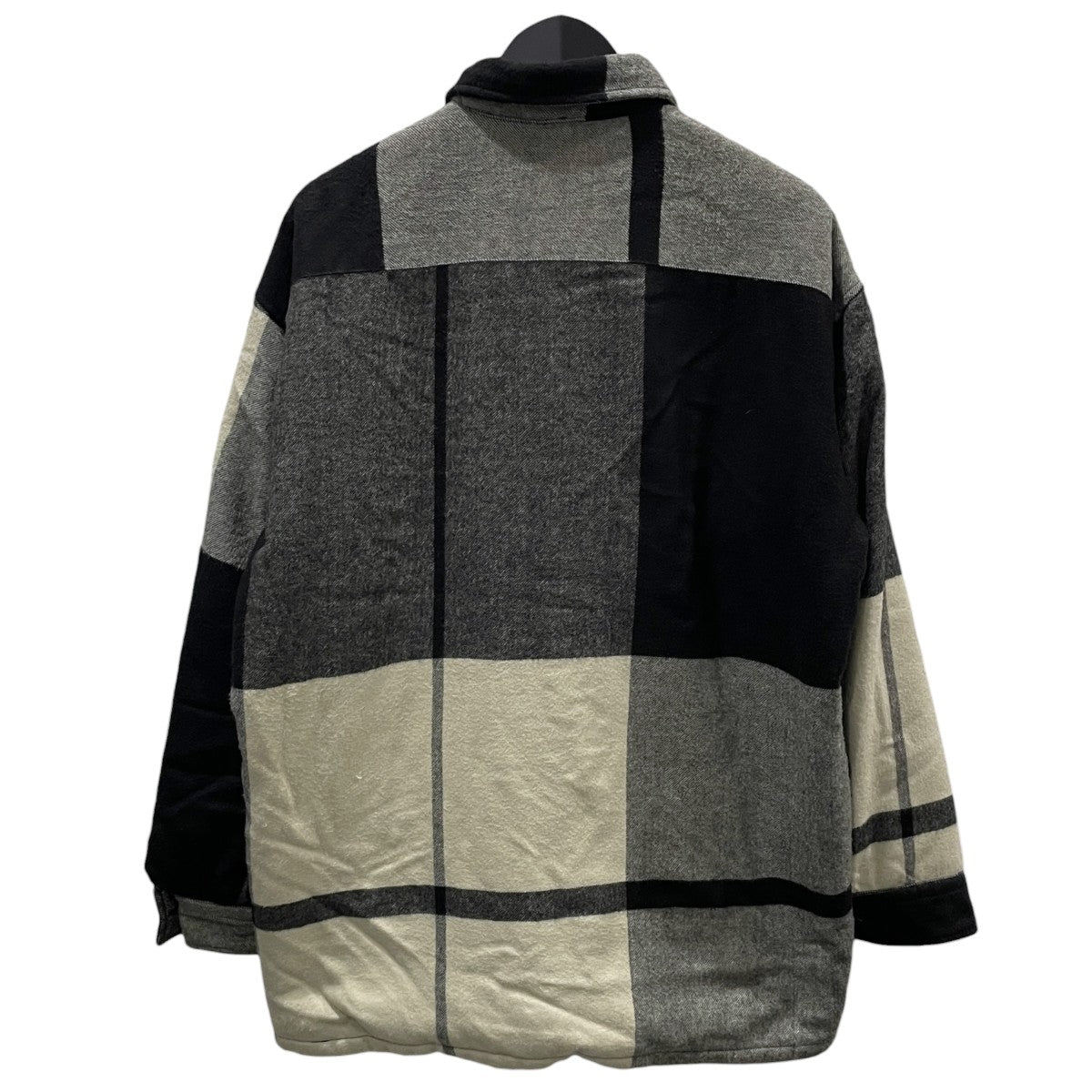 17AW チェック柄中綿ジャケット (BIG CHECK OVERSIZED SHIRT ビッグチェックオーバーサイズシャツ 172-BL08-017