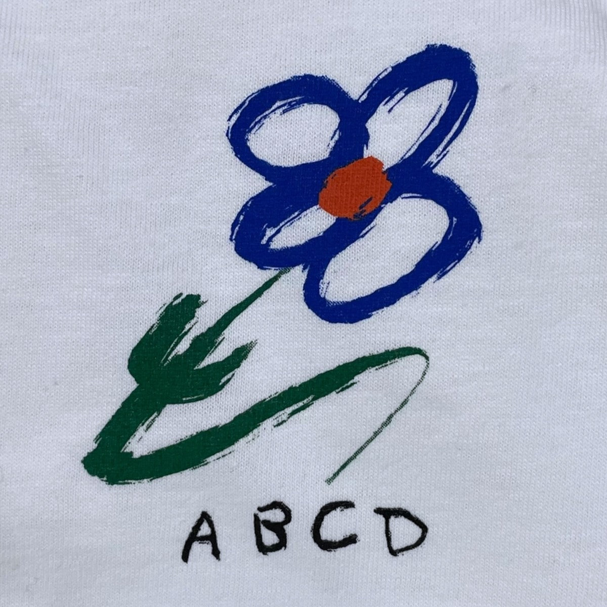 everyone(ABCD FLEURS) フラワープリント長袖カットソー FLORAL PAINTING LOGO L／S TEE フローラルペインティングロゴ ロングスリーブティーシャツ 古着・中古-5枚目のアイテム画像