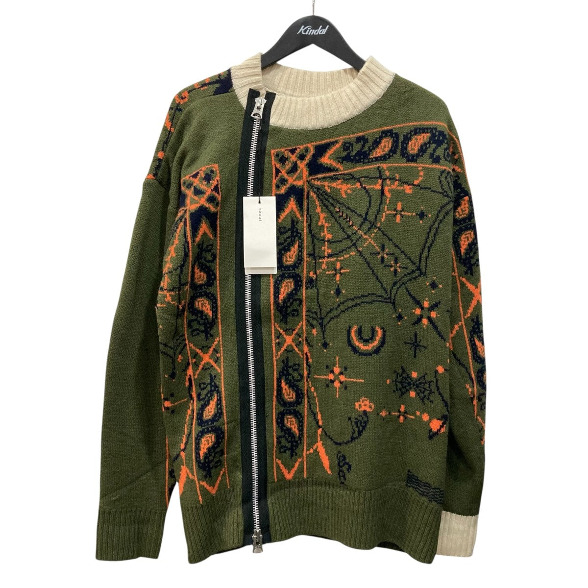 sacai クルーネックニット20-02341M 古着・中古-1枚目のアイテム画像